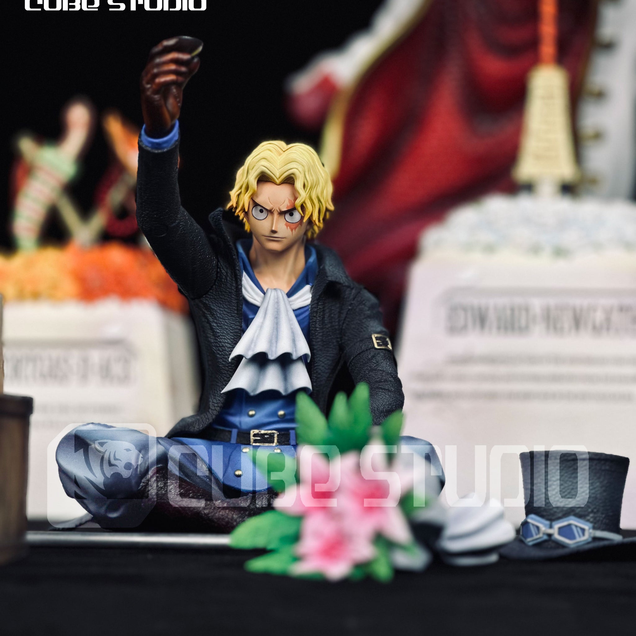 One Piece Cube Studio Sabo Seated Resin Statue [PRE-ORDER]