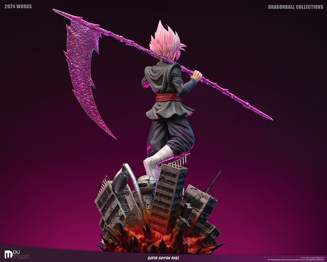 Dragon Ball DU Studio Black Goku Rose SSJ Resin Statue