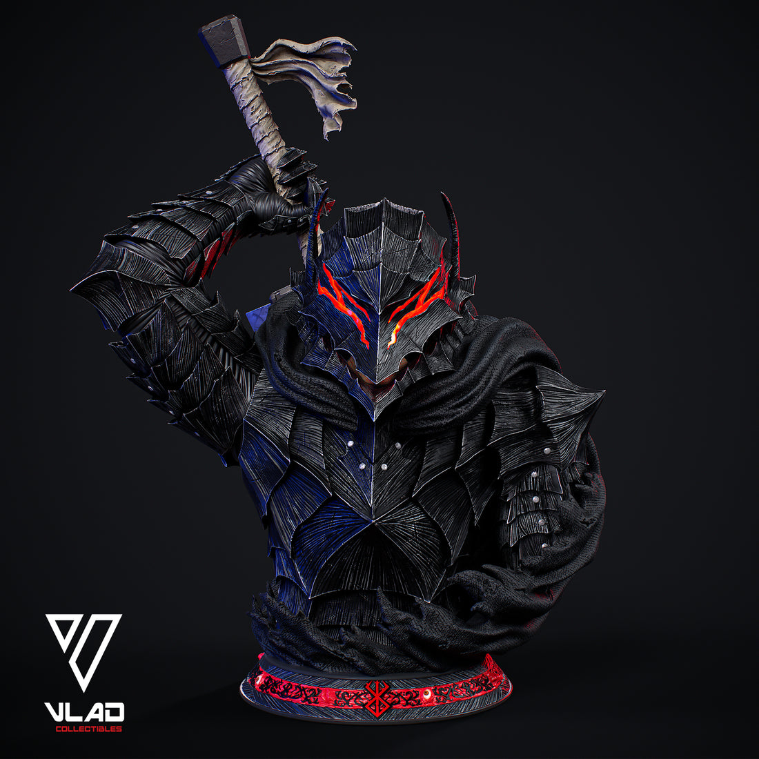 Berserk Vlad Collectibles Studio Guts Bust Resin Statue