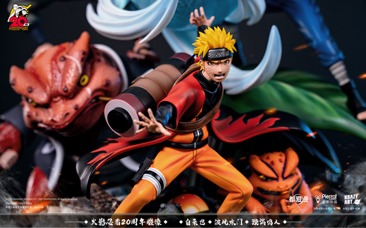 Naruto Krazy Art Studio Naruto Minato Jiraiya Licensed Resin Statue - Preorder