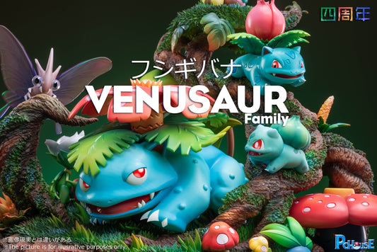 Pokemon PcHouse Studio Venusaur Family Resin Statue - Preorder