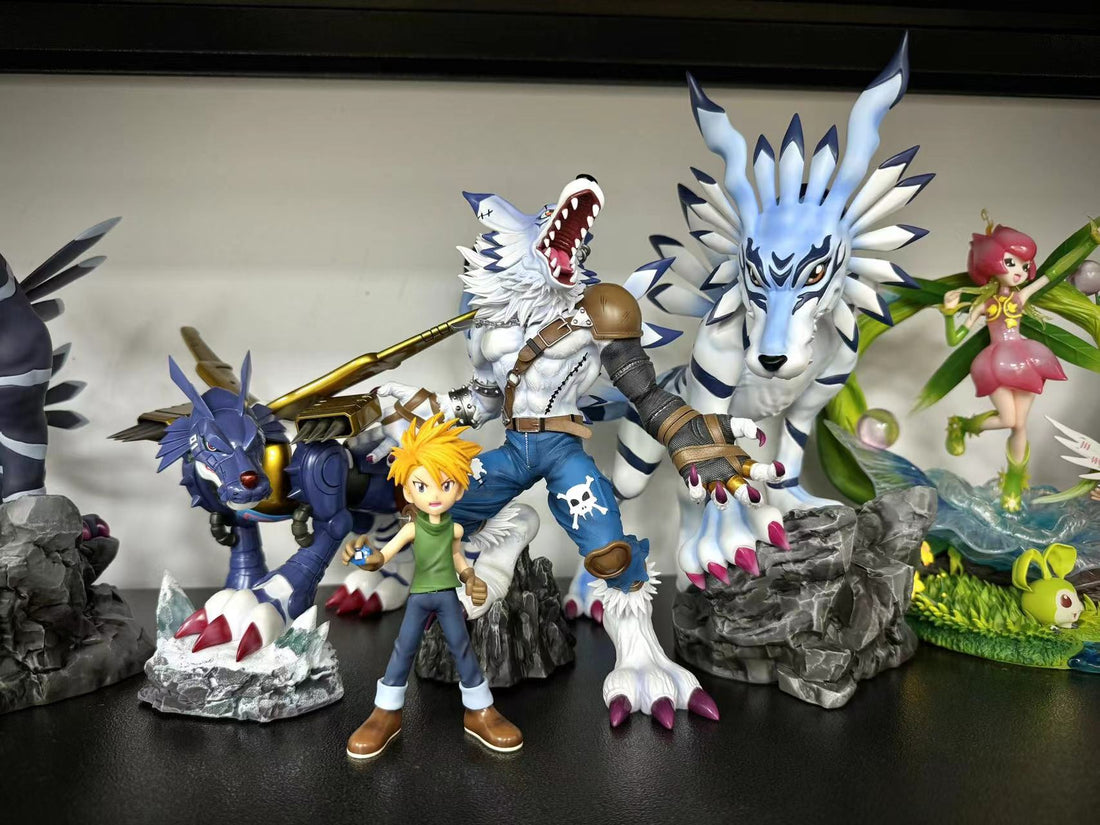 Digimon AN Studio Were Garurumon Resin Statue