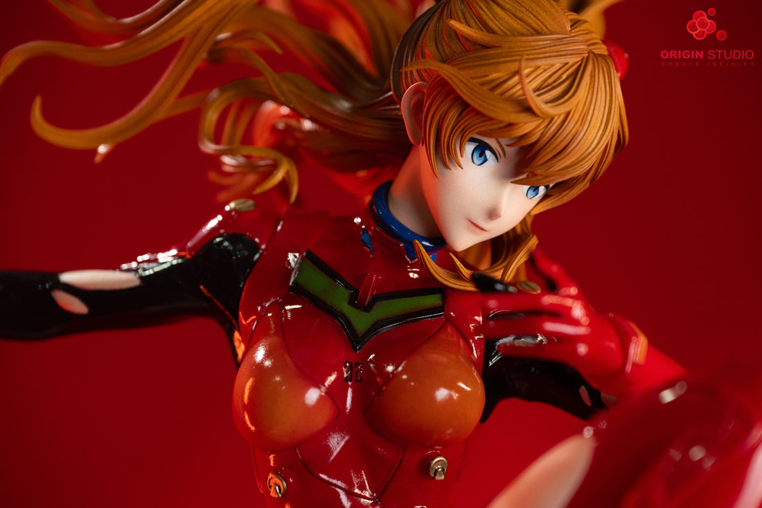 Neon Genesis Evangelion ORIGIN Studio Soryu Asuka Langley Heart of Stone Resin Statue