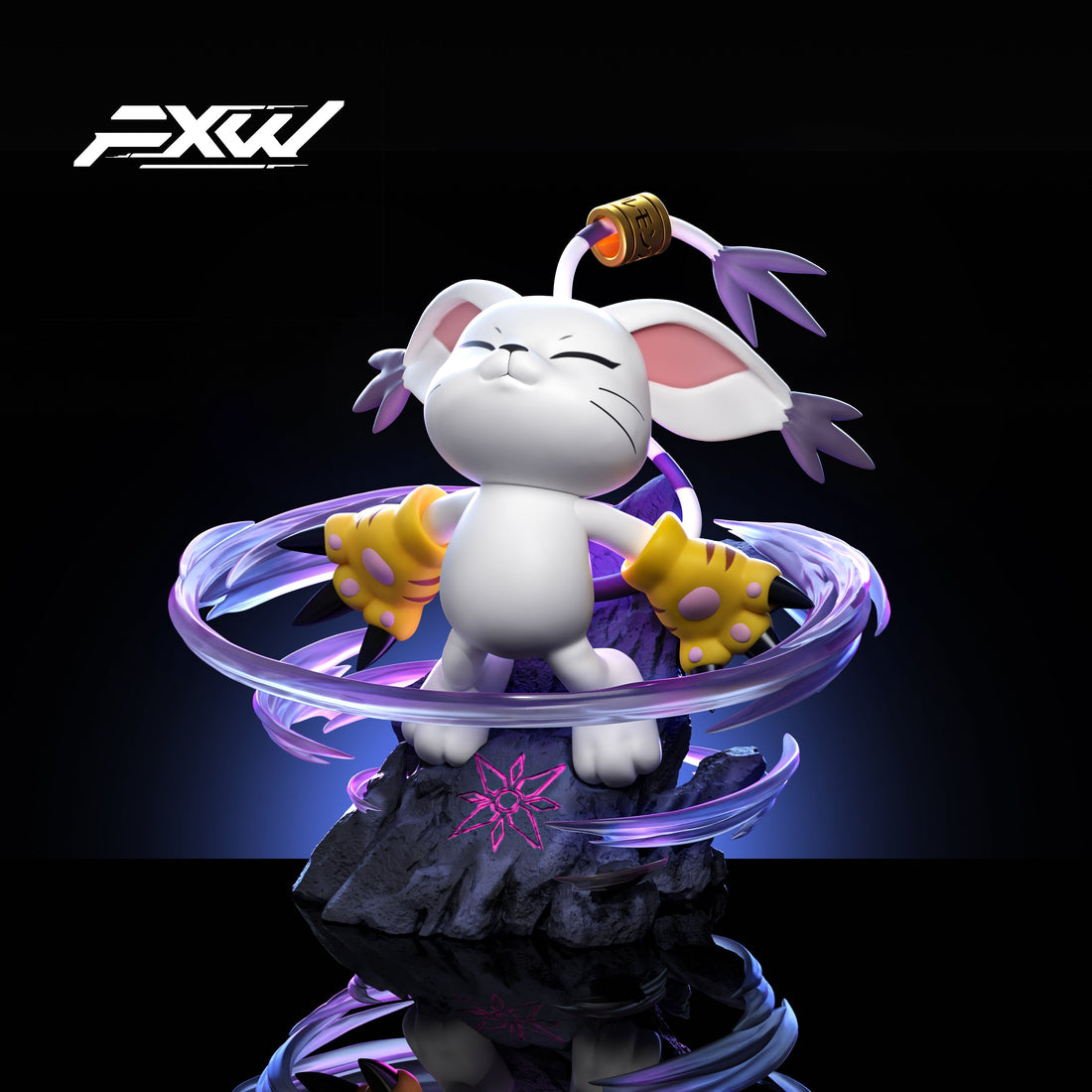 Digimon FXW Studio Tailmon x Salamon Resin Statue