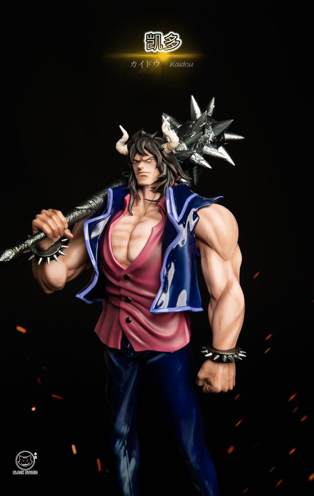 One Piece Black Studio Young Kaido Resin Statue