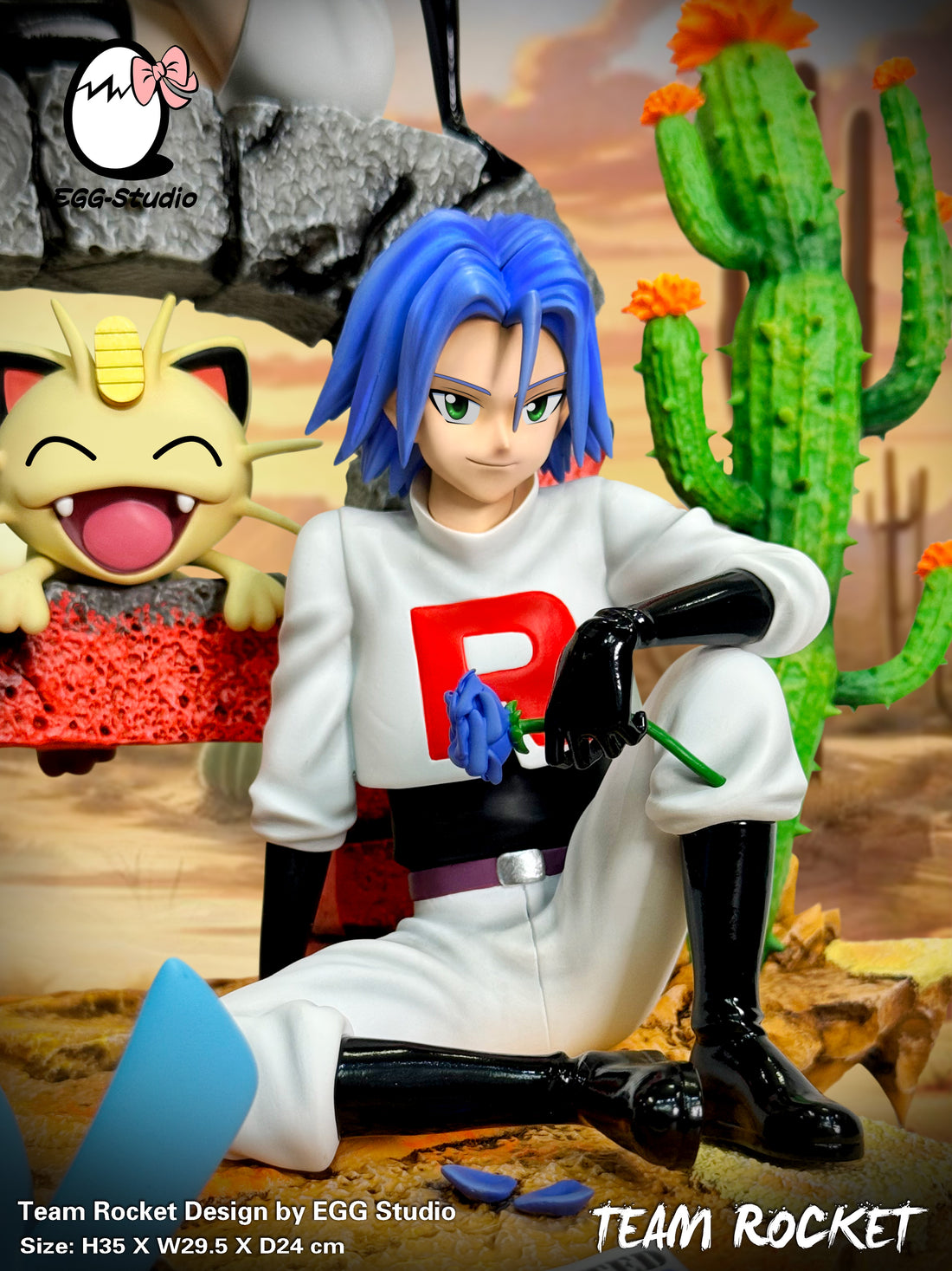 Pokemon EGG Studio Team Rocket V2 Resin Statue