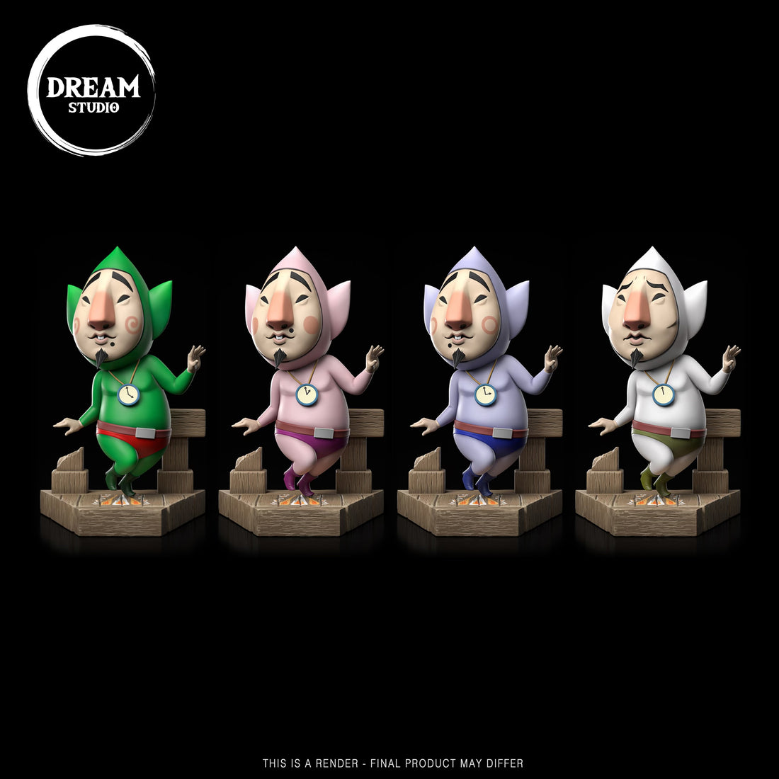 The Legend of Zelda Dream Studio Tingle MM x Tingle WW Resin Statue