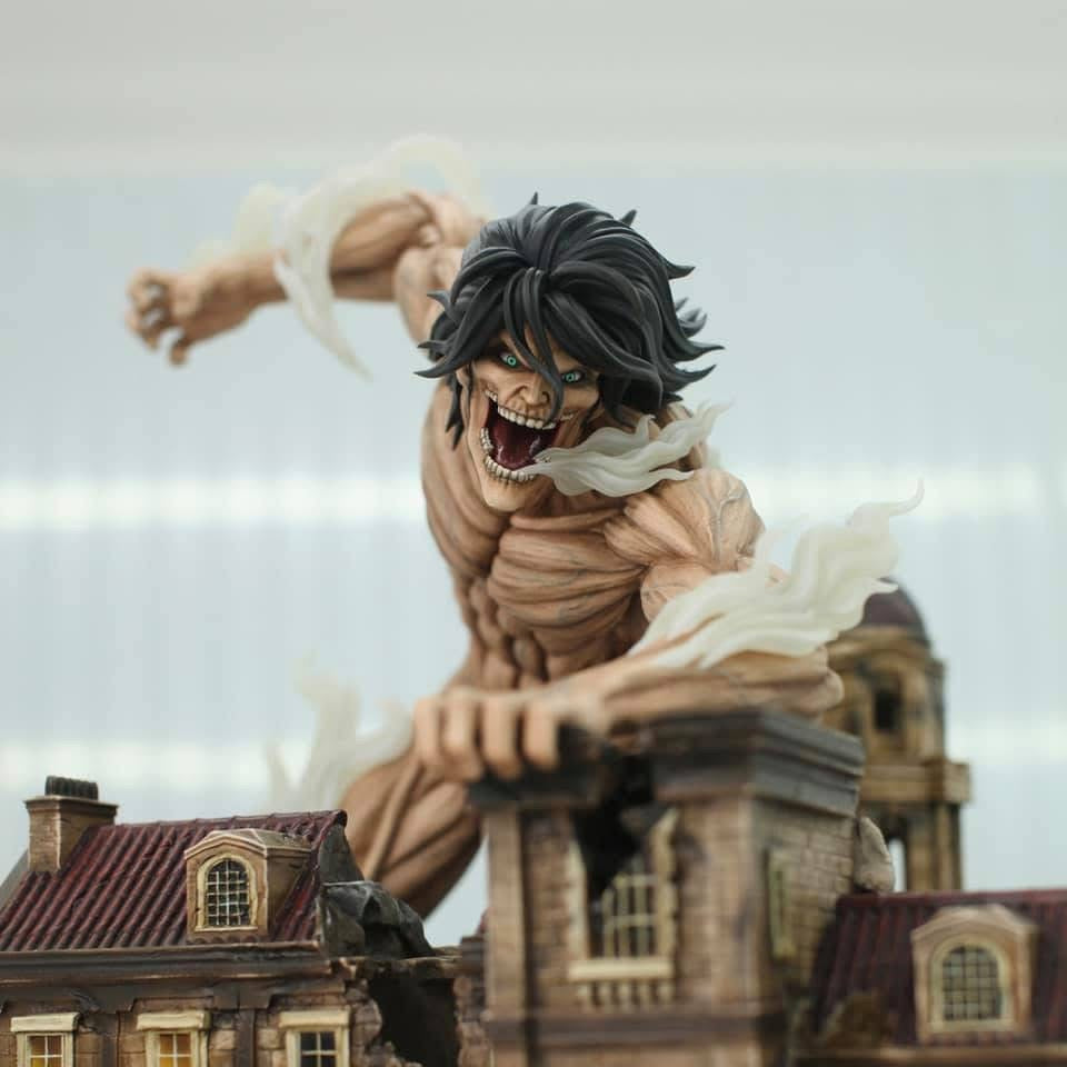 Attack on Titan Chikara Studio Eren Jeager Titan Form Diorama Resin Statue [EUROPE STOCK]