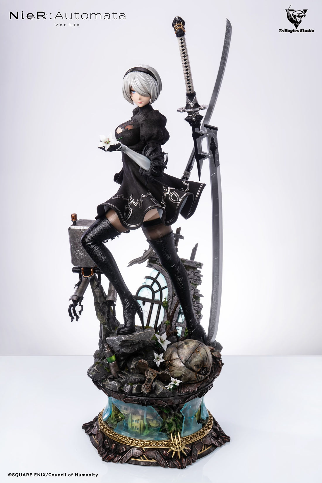 Nier Automata TriEagles Studio 2B Resin Statue