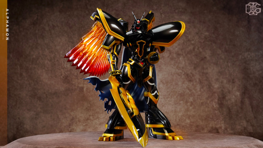 Digimon DIGITAL TOY Studio Royal Knights Alphamon Resin Statue