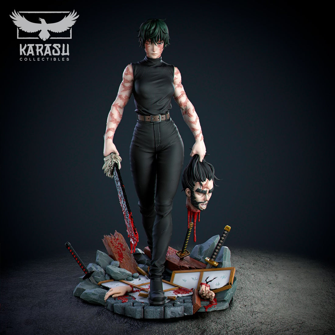 Jujutsu Kaisen Karasu Collectibles Maki Zenin Resin Statue