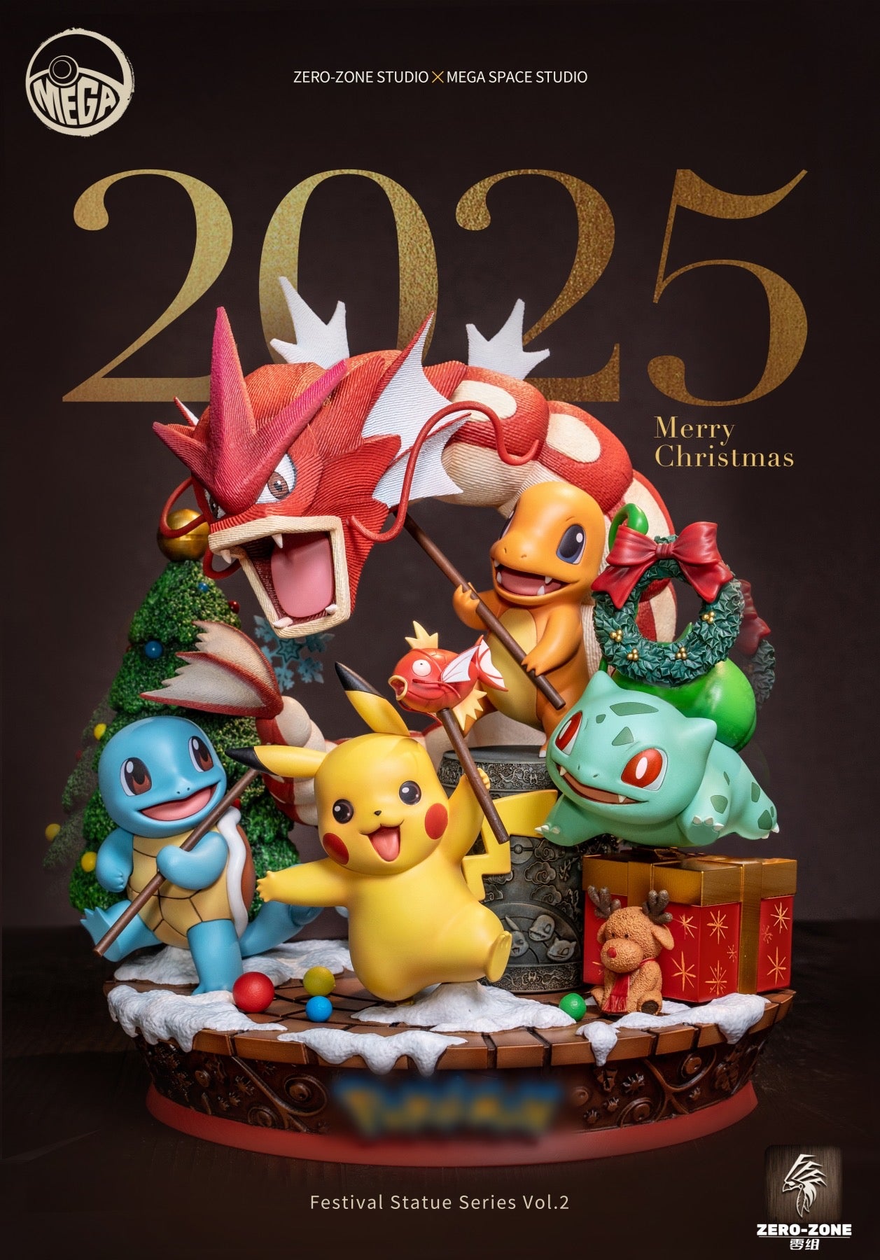 Pokemon Zero Tribe Studio New Year x Christmas Diorama Resin Statue [PRE-ORDER]