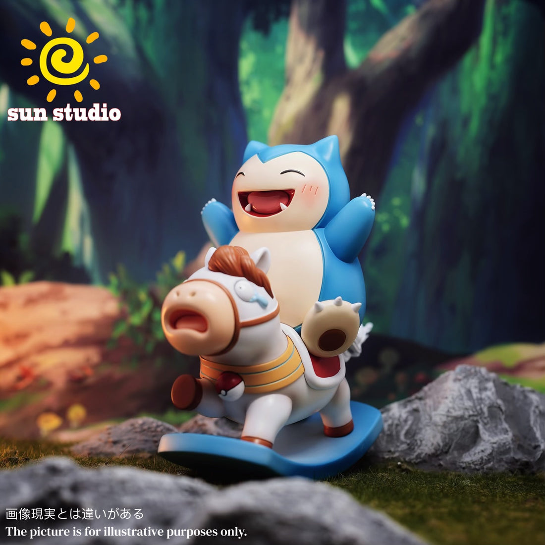 Pokemon Sun Studio Snorlax Resin Statue