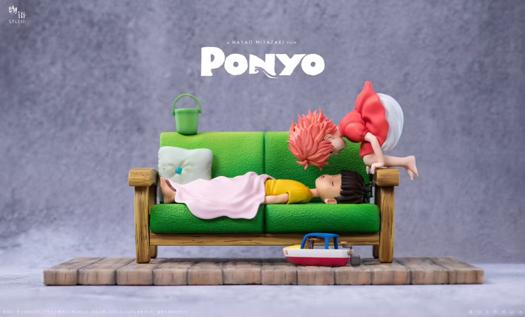 Ponyo on the Cliff WuYu Studio The Gentlest Companion Ponyo x Sosuke Resin Statue