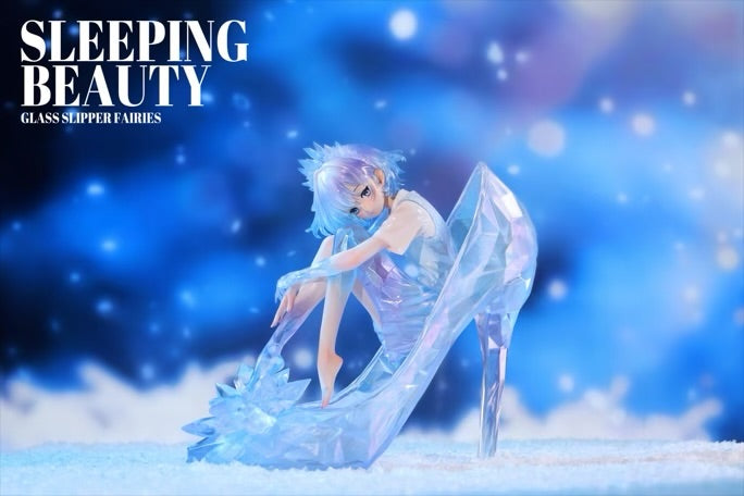 Original WeArtDoing Studio Sleeping Beauty Glass Slipper Fairies Resin Statue