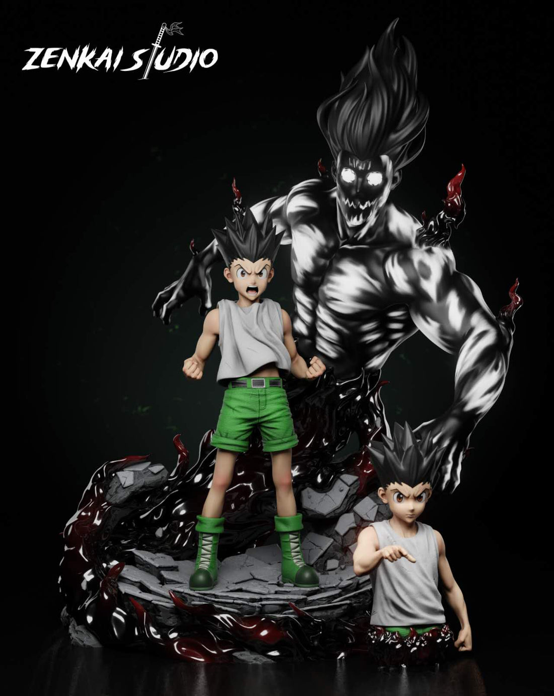 Hunter x Hunter Zenkai Studio Gon Freecss Resin Statue