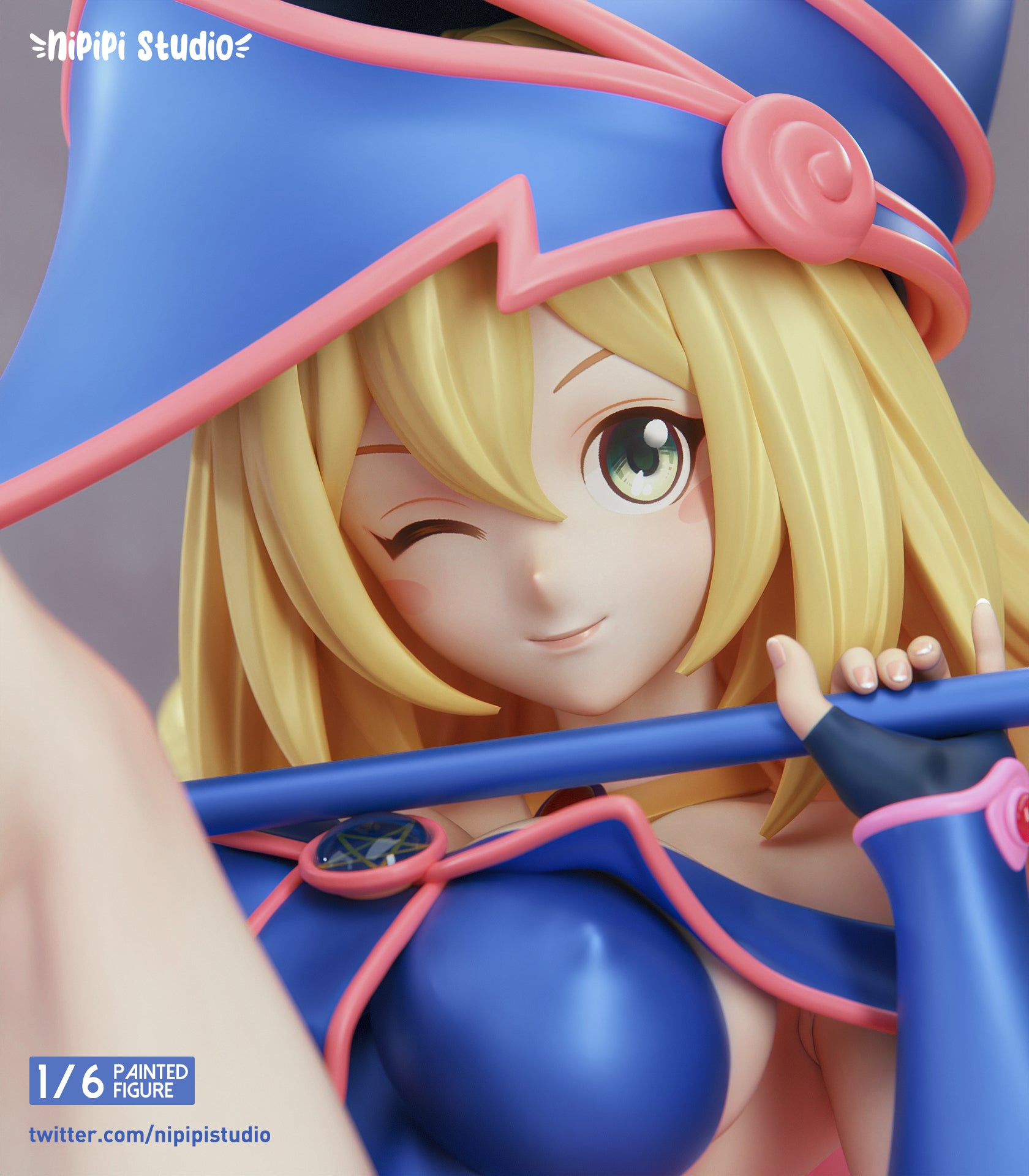 Yu Gi Oh NiPiPi Studio Dark Magician Girl Resin Statue - Preorder