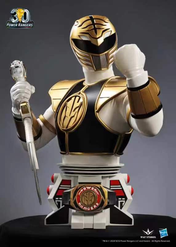 Power Rangers Way Studio White Ranger Bust Licensed Resin Statue