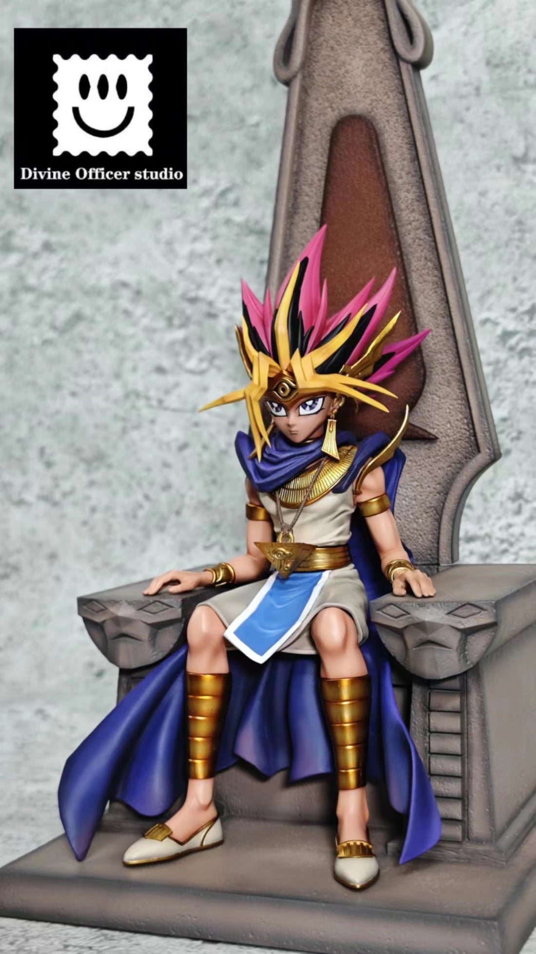 Yu Gi Oh! Divine Officer Studio Atem Throne Resin Statue