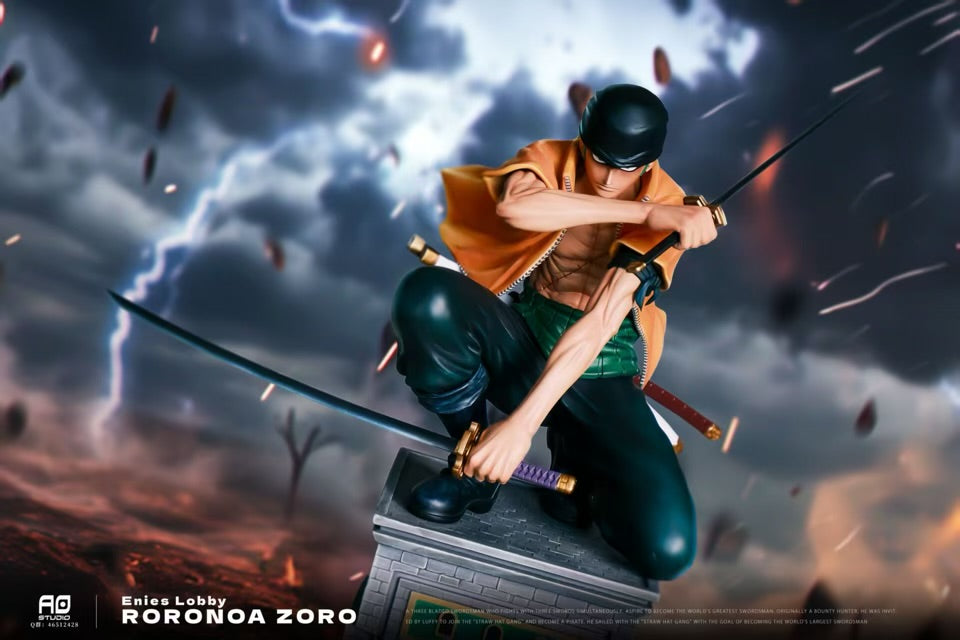 One Piece AO Studio Enies Lobby Roronoa Zoro Resin Statue