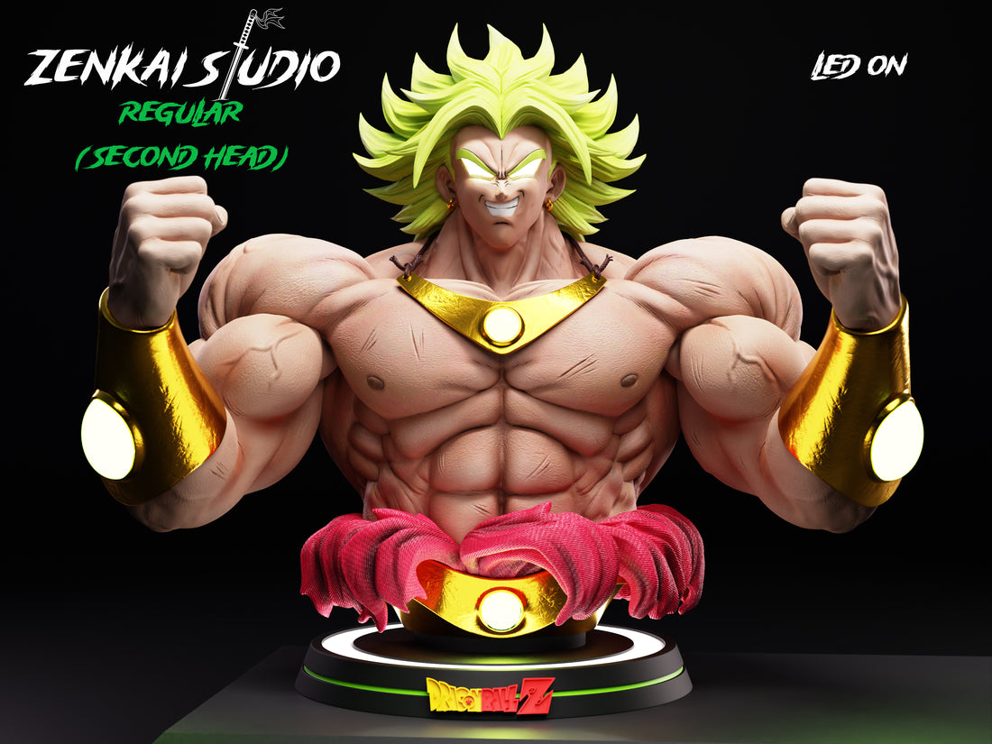 Dragon Ball Zenkai Studio Broly Life Size Bust Resin Statue