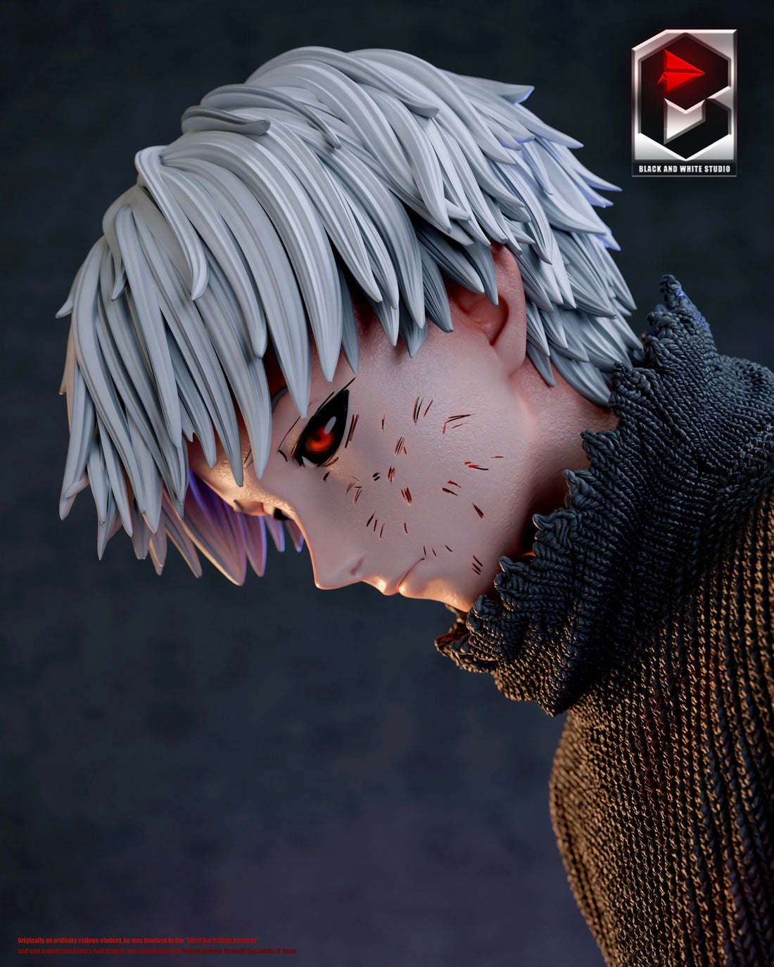 Tokyo Ghoul BW Studio Kaneki Ken Sitting Resin Statue - Preorder