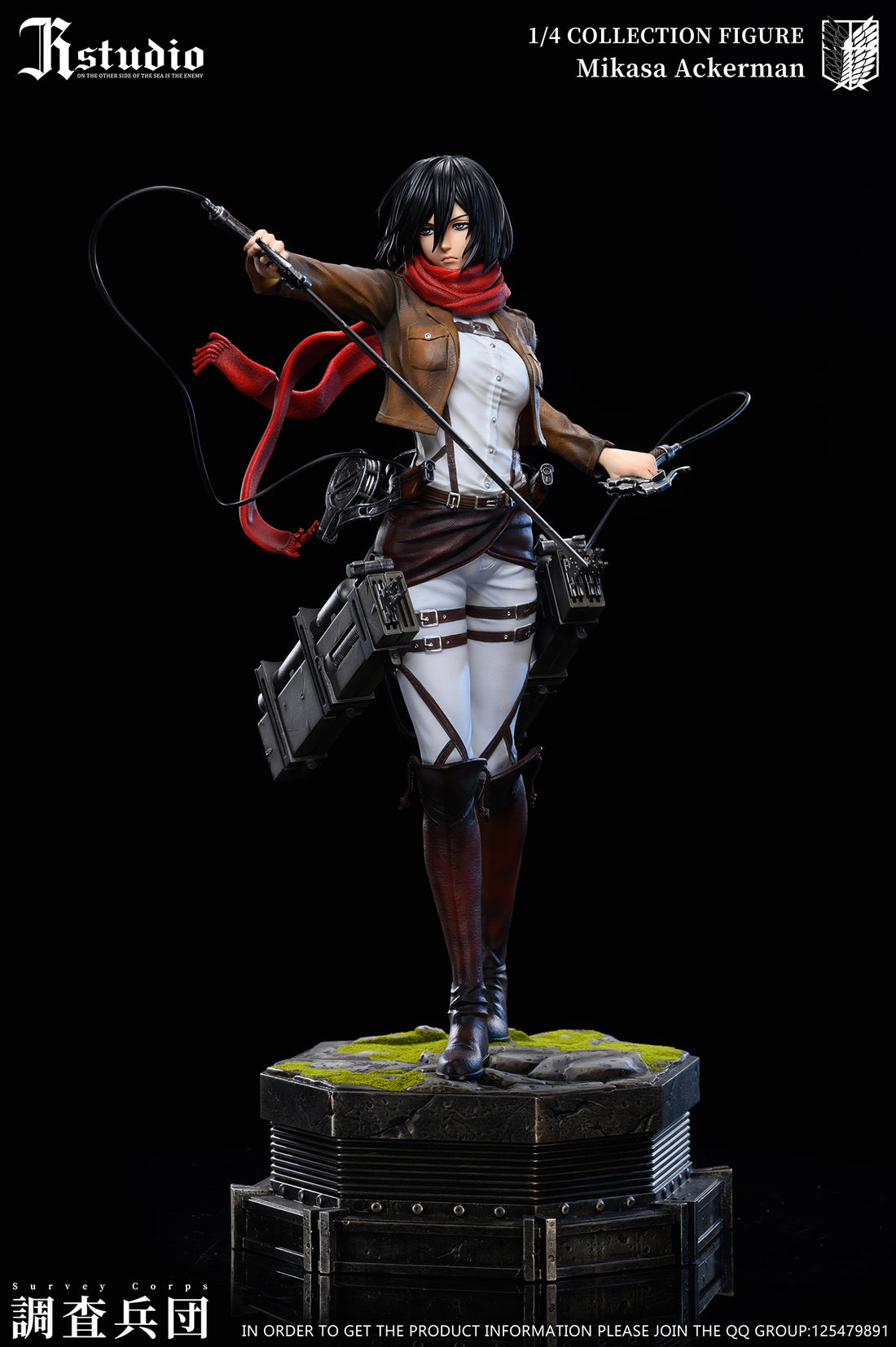 Attack on Titan JR Studio Mikasa Ackerman x Armin Arlert Resin Statue