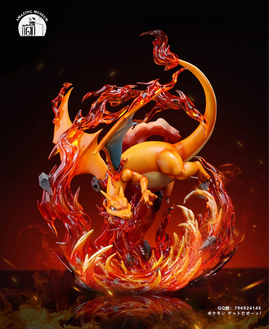 Pokemon Amazing Museum Studio Charizard Resin Statue - Preorder