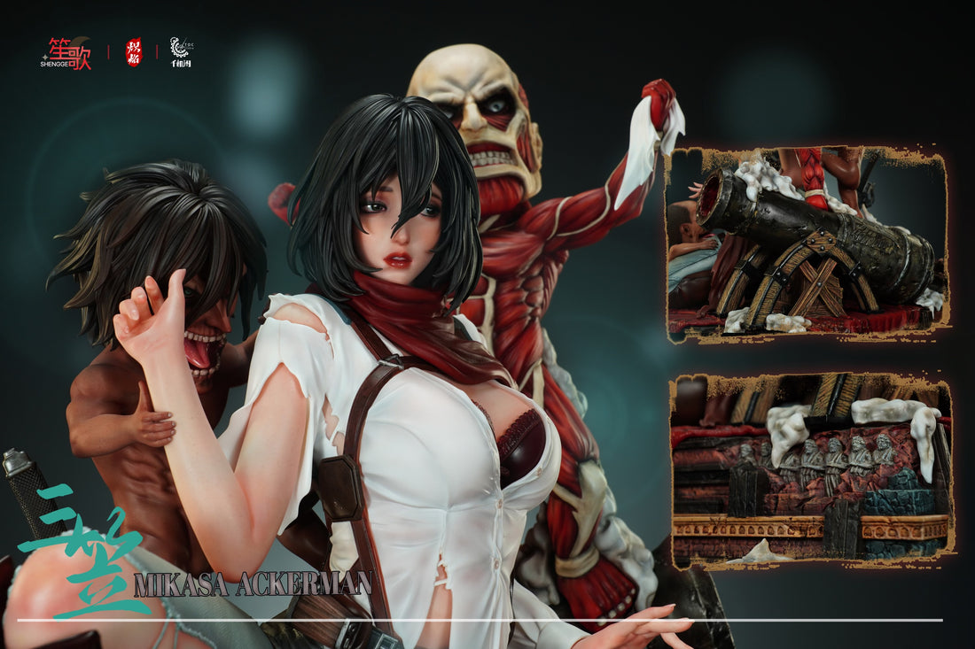 Attack on Titan Shengge x Chiyan x TOC Studio Mikasa Ackerman Resin Statue