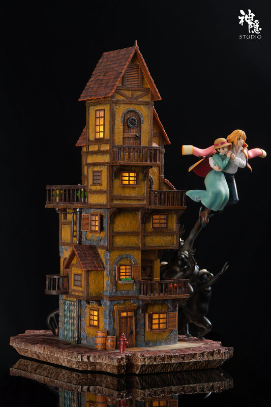 Howls Moving Castle ShenYin Studio Howl and Sophies Aerial Resin Statue [PRE-ORDER]