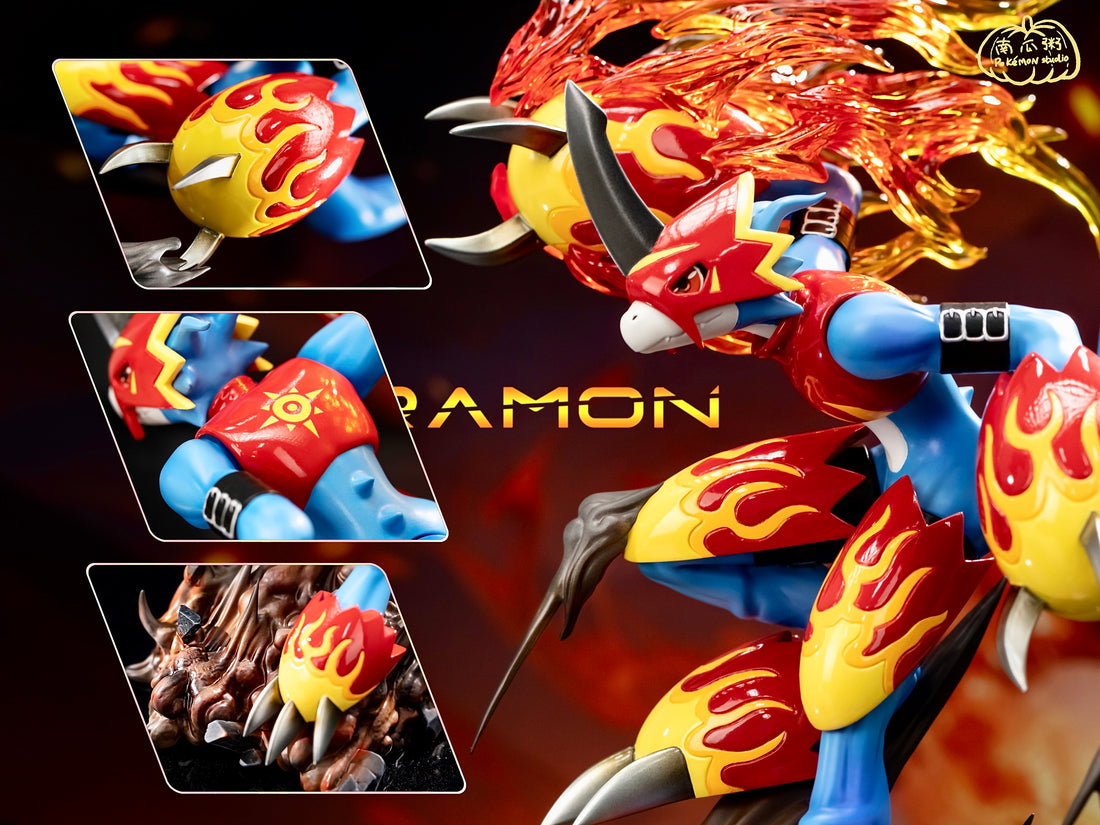 Digimon Nan Gua Zhou Studio Fladramon Resin Statue