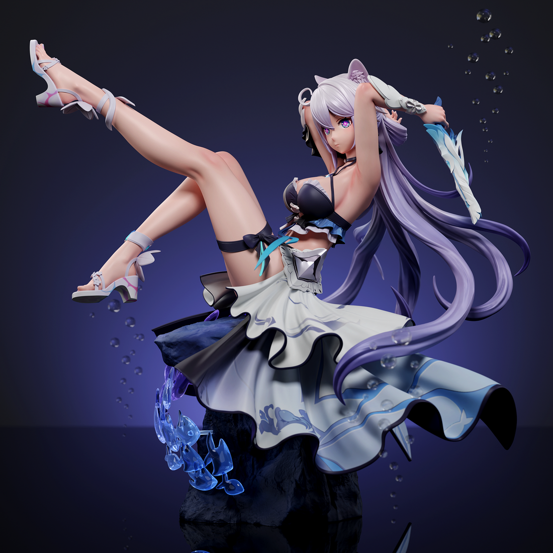 Honkai Impact 3rd Arctic Wolf Studio Kiana Herrscher of Finality Selenic Ripples Resin Statue - Preorder