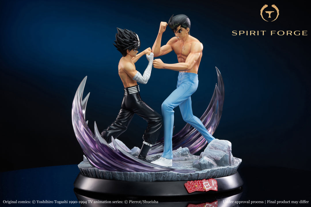 YuYu Hakusho SPIRIT FORGE Studio Hiei x Yusuke Licensed Resin Statue