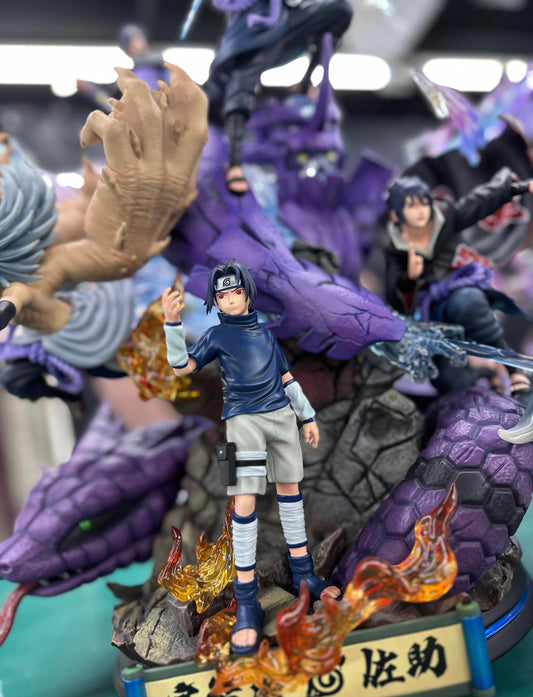 Naruto Crescent Studio Sasuke Life Resin Statue - China Stock