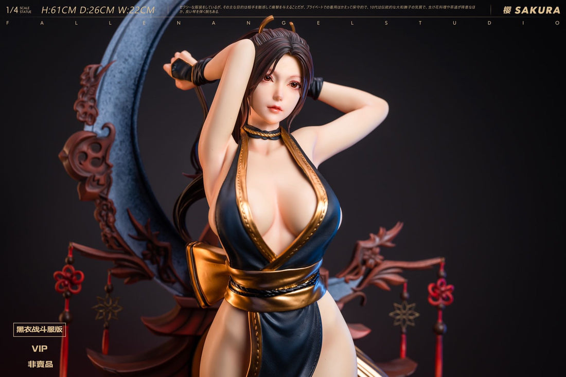 The King of Fighters Fallen Angel Studio Shiranui Mai Sakura Resin Statue