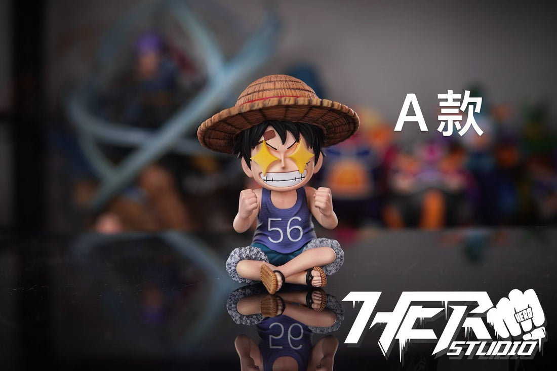 One Piece Hero Studio Childhood Straw Hat Luffy Resin Statue