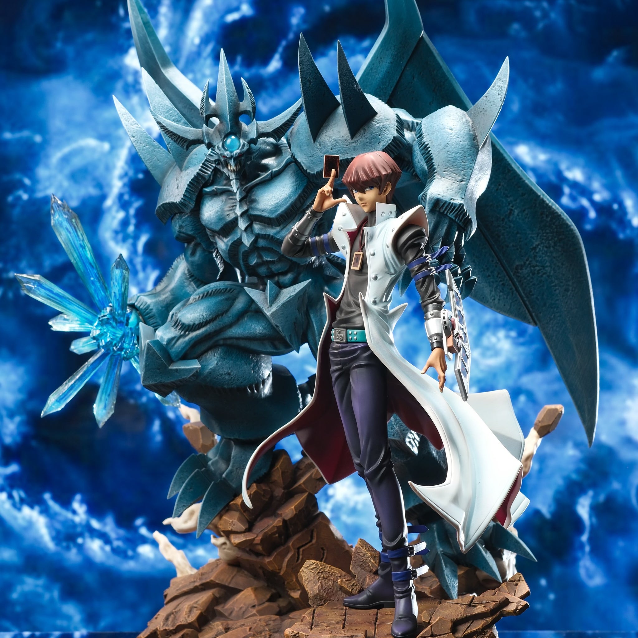 Yu Gi Oh Aftershock Studio Obelisk the Tormentor x Seto Kaiba Resin Statue [PRE-ORDER]