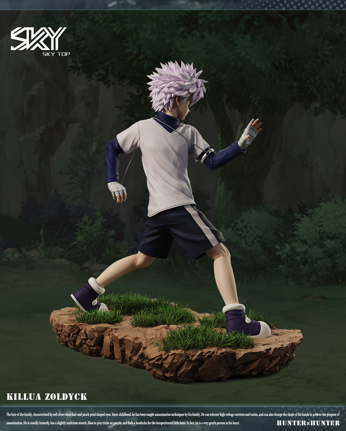 Hunter x Hunter Sky Top Studio Yo Yo Killua Zoldyck Resin Statue