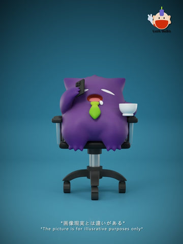 Pokemon BBD Studio x Yun Xing Gong Fang Studio Office Chair Gengar Resin Statue [PRE-ORDER]