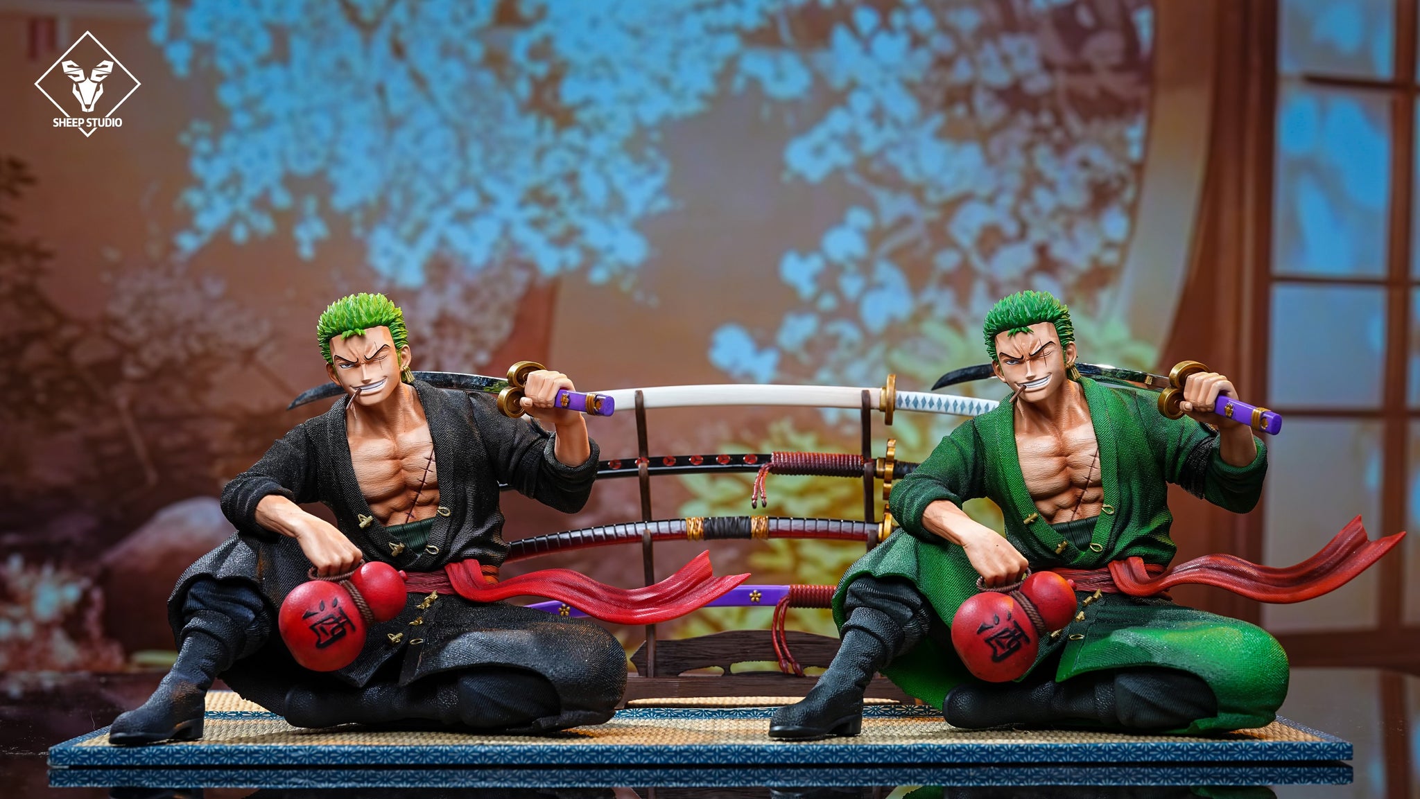 One Piece Sheep Studio Sitting Roronoa Zoro Resin Statue [PRE-ORDER]