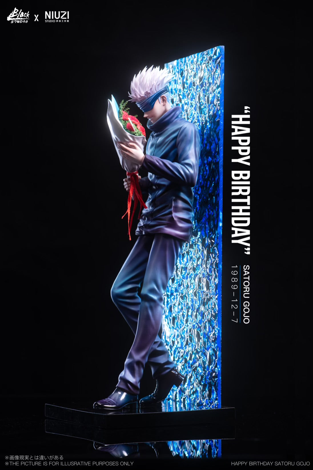 Jujutsu Kaisen Black Studio x Niuzi Studio Happy Birthday Satoru Gojo Resin Statue