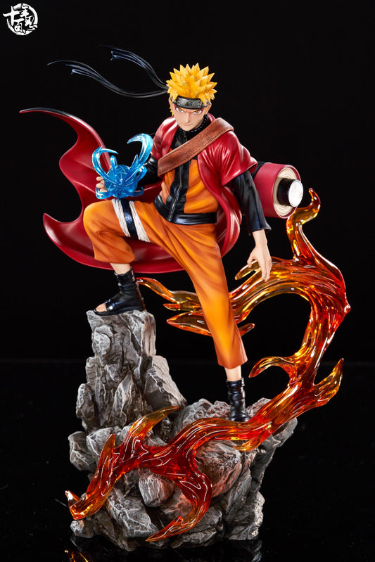 Naruto SNBR Studio Uzumaki Naruto Sage mode x Kurama Resin Statue [CHINA STOCK]