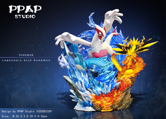 Pokemon PPAP Studio Lugia Legendary Birds Resin Statue - Preorder