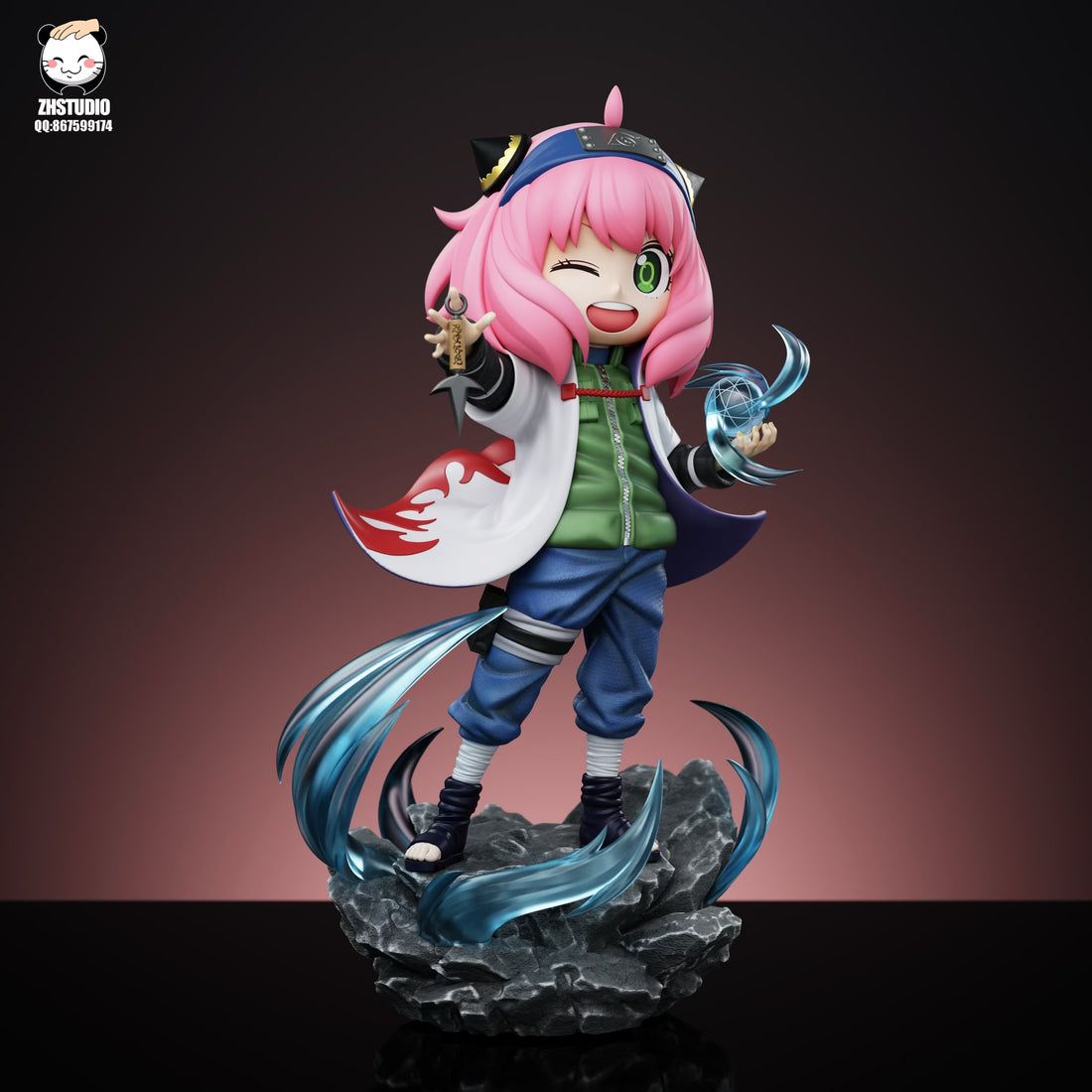 Spy x Family ZH Studio Anya Forger COS Minato Namikaze Resin Statue