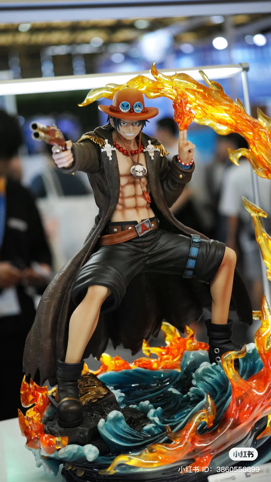 One Piece Sheng Shi Studio Portgas D Ace Log Collection Large Statue Licensed Resin Statue - China Stock