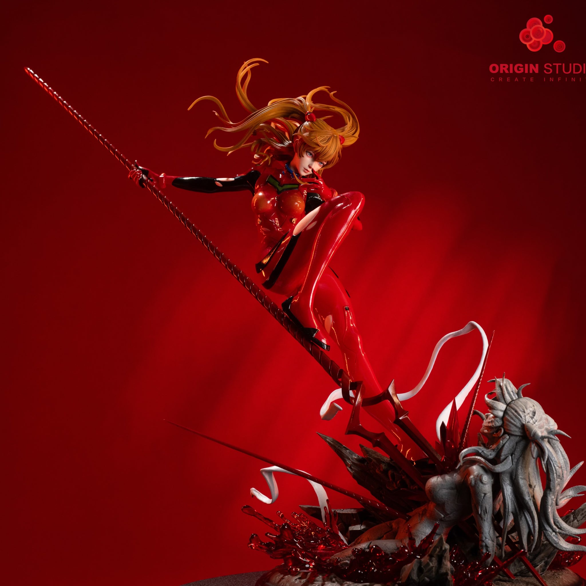 Neon Genesis Evangelion ORIGIN Studio Soryu Asuka Langley Heart of Stone Resin Statue [PRE-ORDER]