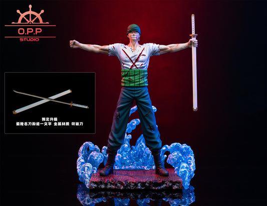 One Piece OPP Studio Mihawk VS Zoro Resin Statue - Preorder