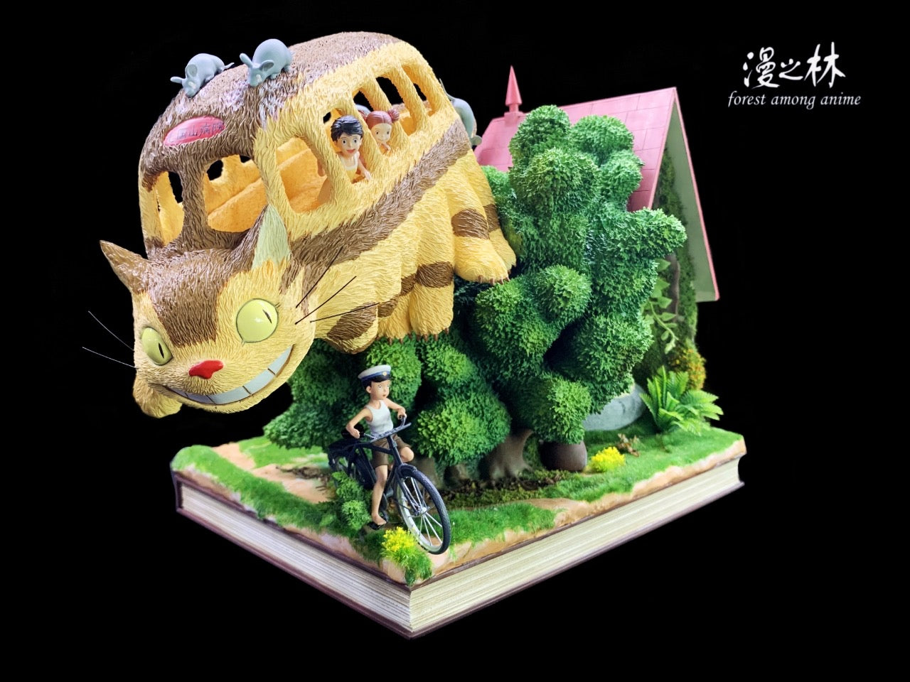 My Neighbor Totoro Forest Among Anime Studio Totoro x Cat Bus Resin Statue [PRE-ORDER]