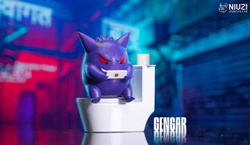 Pokemon NIUZI Studio Toilet Gengar Ornament Resin Statue [PRE-ORDER]