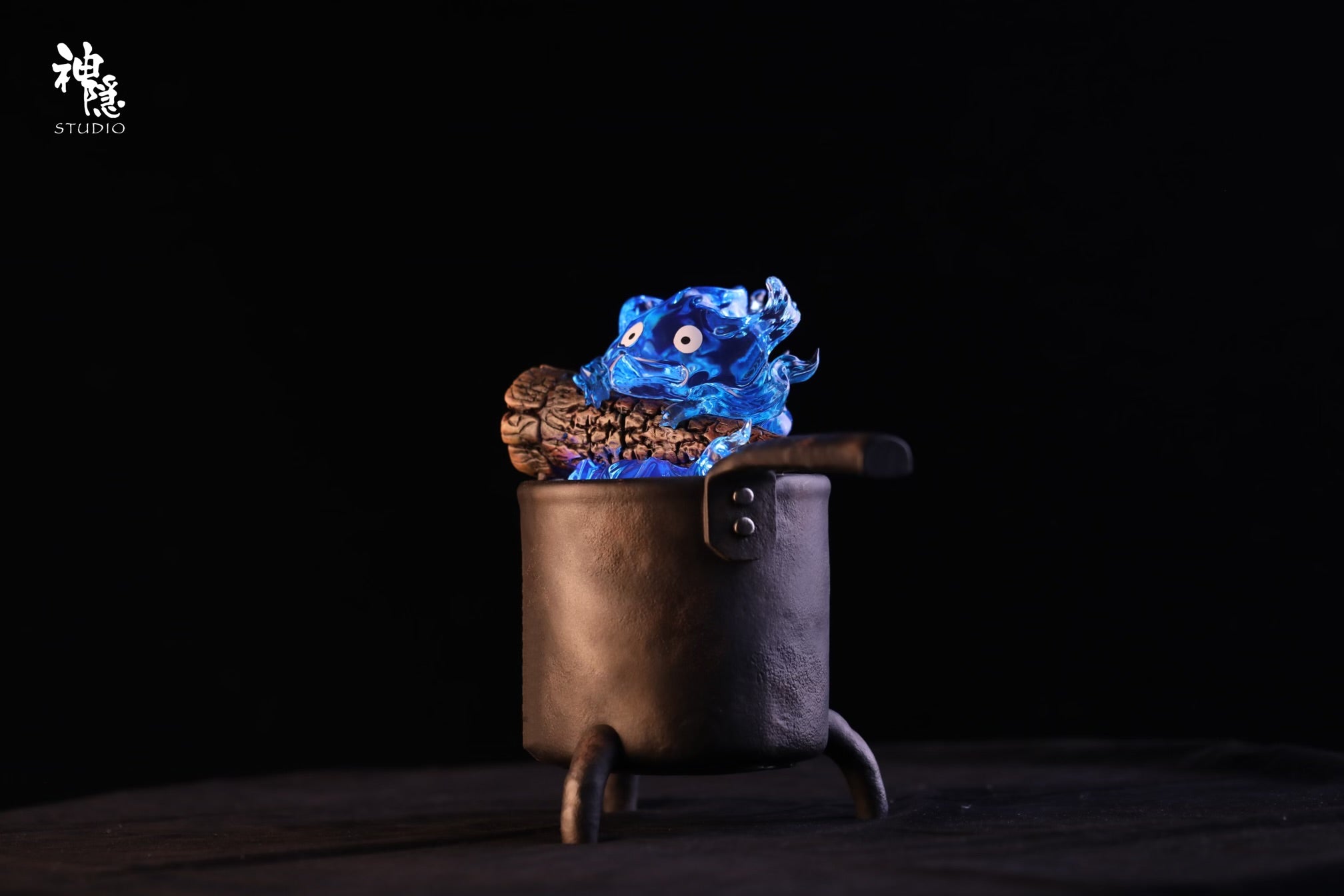 Howls Moving ShenYin Studio Calcifer Blue Resin Statue [PRE-ORDER]